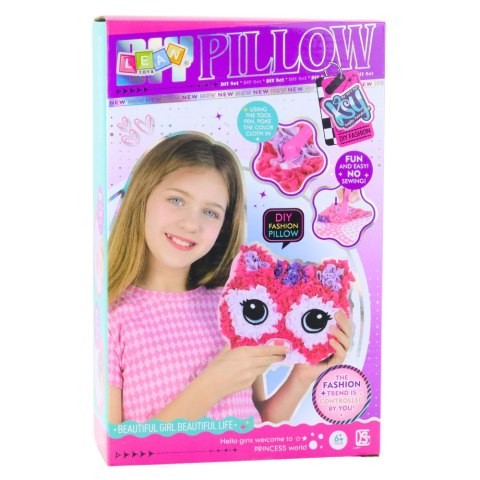 ZESTAW KREATYWNY DO SZYCIA PODUSZKA KOTEK MASKOTKA WYSZYWANKA DIY