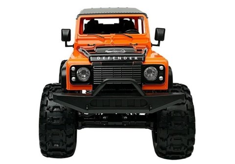 AUTO ZDALNIE STEROWANE LAND ROVER DEFENDER R/C POMARAŃCZOWE 1:14