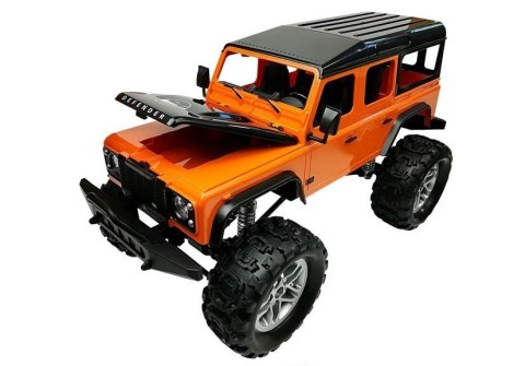 AUTO ZDALNIE STEROWANE LAND ROVER DEFENDER R/C POMARAŃCZOWE 1:14