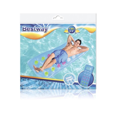DMUCHANY MATERAC NIEBIESKI 188 X 71 CM BESTWAY 43040