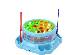 GRA ŁOWIENIE RYBEK WĘDKI ŚWIATŁA DŹWIĘKI NIEBIESKA