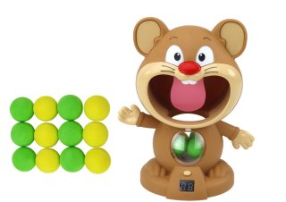 GRA ZRĘCZNOŚCIOWA STRZELANIE DO CHOMIKA PISTOLET KULKI