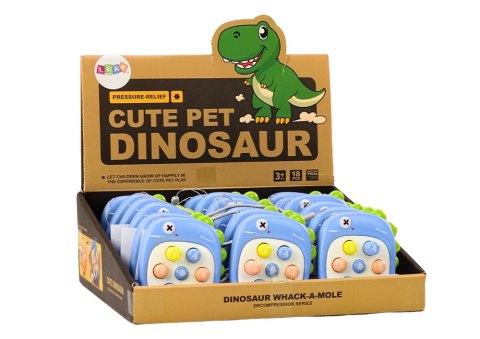 GRA ZRĘCZNOŚCIOWA WHACK A MOLE LITERKI DINOZAUR ZIELONA