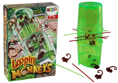 GRA ZRĘCZNOŚCIOWA ZŁAP MAŁPKĘ SPADAJĄCE MAŁPKI BIERKI
