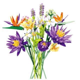 KLOCKI KONSTRUKCYJNE BUKIET KWIATY TROPIKALNE 890 EL.