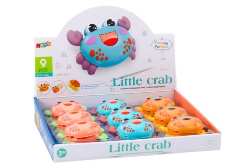 MAŁY WESOŁY KRAB NAPĘD FRYKCYJNY 3 KOLORY