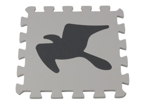 MIĘKKIE PUZZLE MATA KONTRASTOWA EDUKACYJNA PIANKA EVA SZARE 28 ELE.