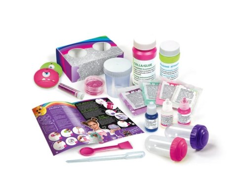 NAUKOWA ZABAWA LABORATORIUM SUPER KOLOROWE SLIME JĘZYK POLSKI CLEMENTONI 50636