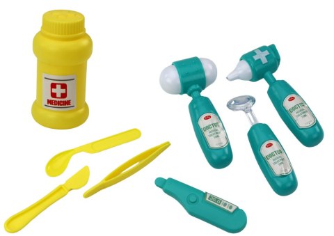 ZESTAW LEKARSKI DOKTOR W TOREBCE NA SZNURKU TURKUSOWY