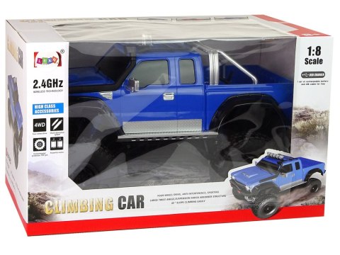 AUTO OFF- ROAD R/C 2.4G CLIMBING CAR 1:8 NIEBIESKIE 4X4