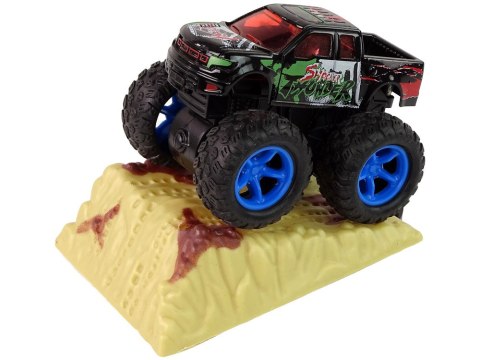 AUTO RESORAK Z NACIĄGIEM MONSTER TRUCK BIG FOOT GUMOWE OPONY RAMPA