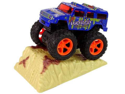 AUTO RESORAK Z NACIĄGIEM MONSTER TRUCK BIG FOOT GUMOWE OPONY RAMPA