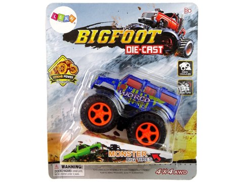 AUTO RESORAK Z NACIĄGIEM MONSTER TRUCK BIG FOOT GUMOWE OPONY RAMPA