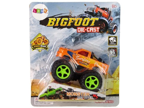AUTO RESORAK Z NACIĄGIEM MONSTER TRUCK BIG FOOT GUMOWE OPONY RAMPA