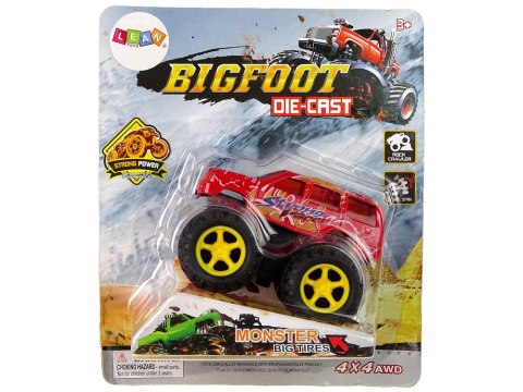 AUTO RESORAK Z NACIĄGIEM MONSTER TRUCK BIG FOOT GUMOWE OPONY RAMPA