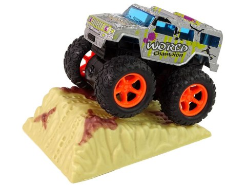 AUTO RESORAK Z NACIĄGIEM MONSTER TRUCK BIG FOOT GUMOWE OPONY RAMPA