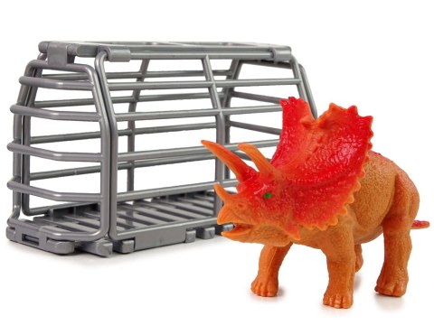 AUTO TERENOWE TRANSPORTER DO ROZKRĘCANIA DIY ZIELONY DINOZAUR