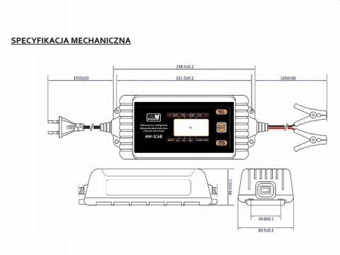 INTELIGENTNA ŁADOWARKA AKUMULATOROWA 12V / 24V MW-SC6B