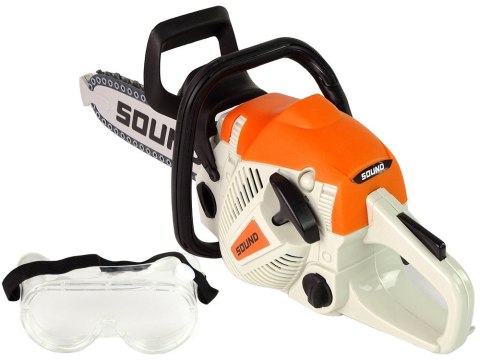 PIŁA ŁAŃCUCHOWA SPALINOWA RUCHOMY ŁAŃCUCH OKULARY OCHRONNE