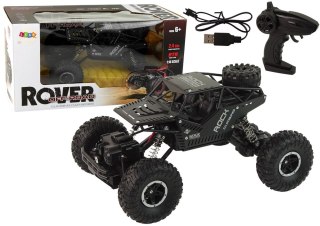 POJAZD RC ROVER 1:16 AUTO CZARNE ZDALNIE STEROWANE NA PILOT
