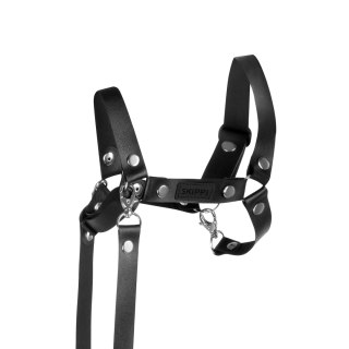 SKIPPI KANTAR DLA HOBBY HORSE - WODZE, EKOSKÓRA - CZARNY