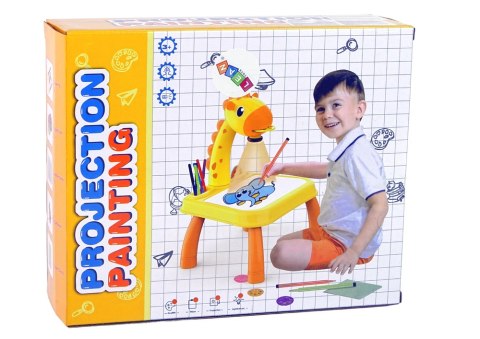 TABLICA PROJEKTOR RZUTNIK DO NAUKI RYSOWANIA DINOZAUR ŻÓŁTY