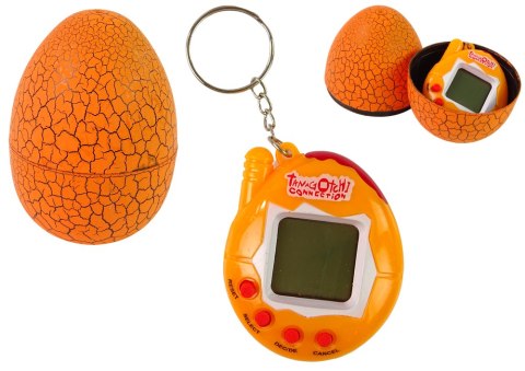 TAMAGOTCHI W JAJKU GRA ELEKTRONICZNE ZWIERZĄTKO POMARAŃCZOWE