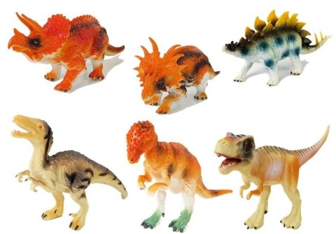 ZESTAW FIGURKI DINOZAURÓW 10 CM 6 SZTUK
