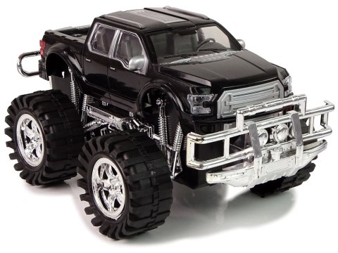 ZESTAW POJAZDÓW CZARNY MONSTER TRUCK BIAŁE LAWETA 58 CM