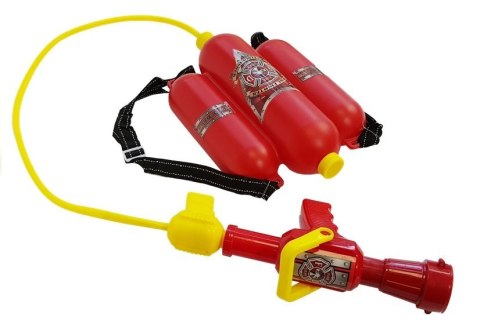 ZESTAW STRAŻACKI NA BATERIE KASK GAŚNICA AKCESORIA CZERWONY