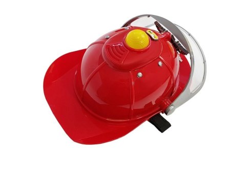 ZESTAW STRAŻACKI NA BATERIE KASK GAŚNICA AKCESORIA CZERWONY