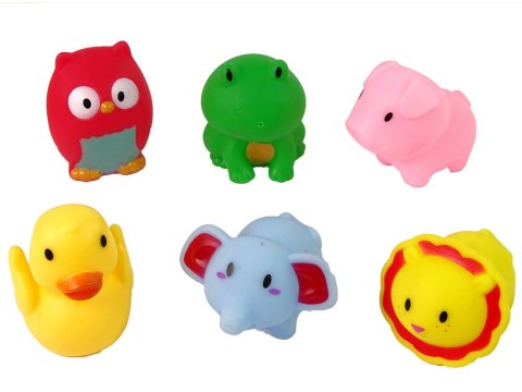 ZESTAW DO KĄPIELI ZWIERZĄTKA GUMOWE SIATKA ŻYRAFA