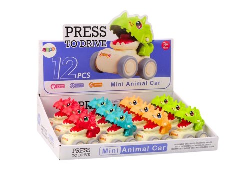 AUTKO DINOZAUR TRICERATOPS NAPĘD NA NACISK 4 RODZAJE