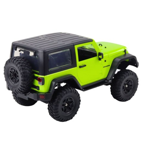 AUTO TERENOWE ZDALNIE STEROWANE RC JEEP WRANGLER ROCK CRAWLER ZIELONY 1:14