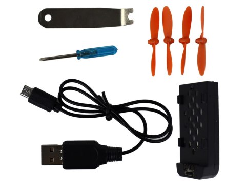 DRON ZDALNIE STEROWANY ŚWIATŁA POKROWIEC POMARAŃCZOWY