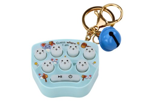 GRA ELEKTRONICZNA KIESZONKOWA BRELOK POP IT ZRĘCZNOŚCIOWA NIEBIESKA