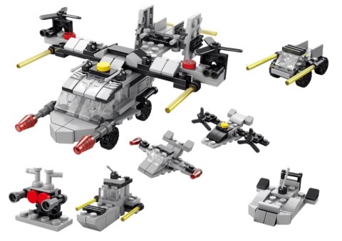 KLOCKI KONSTRUKCYJNE HELIKOPTER 6W1 ZESTAW DIY POJAZDY 117 ELE.
