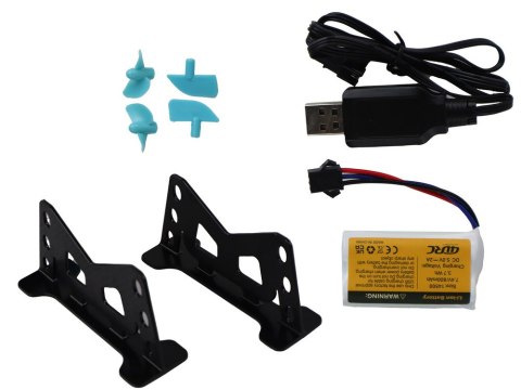 ŁÓDŹ WODNA RC 2.4G ŻÓŁTO-TURKUSOWA WODOODPORNA PILOT DO STEROWANIA