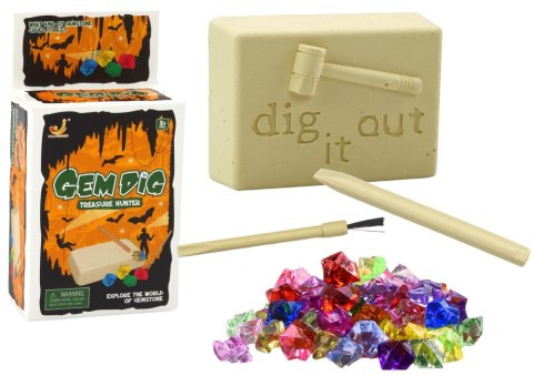 MINI ZESTAW ARCHEOLOGICZNY WYKOPALISKA KRYSZTAŁÓW NARZĘDZIA