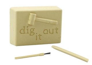 MINI ZESTAW ARCHEOLOGICZNY WYKOPALISKA KRYSZTAŁÓW NARZĘDZIA