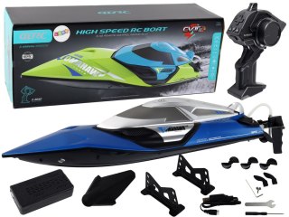 MOTORÓWKA R/C 2,4G ŚWIATŁA 30 KM/H NIEBIESKA