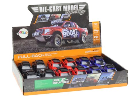 RESORAK ALUMINIOWY AUTKO TERENOWE NAPĘD CZERWONY NIEBIESKI CZARNY