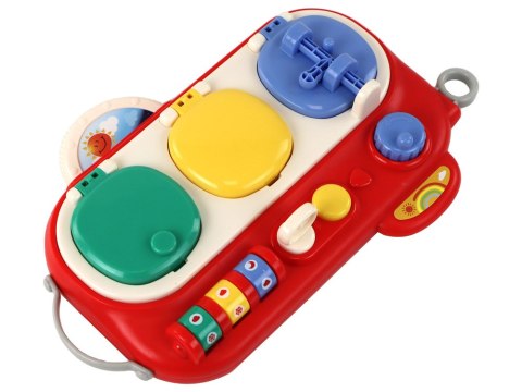 TABLICA EDUKACYJNA DLA MAŁYCH ODKRYWCÓW KREATYWNA SENSORYCZNA CZERWONA