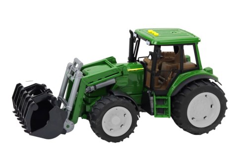 TRAKTOR ROLNICZY KOPARKA DUŻY ZIELONY ŚWIATŁA DŹWIĘKI