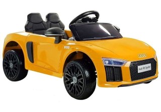 AUTO NA AKUMULATOR AUDI R8 SPYDER ŻÓŁTY