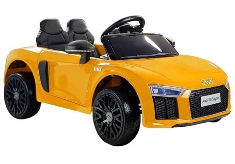 AUTO NA AKUMULATOR AUDI R8 SPYDER ŻÓŁTY