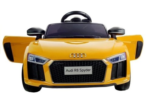 AUTO NA AKUMULATOR AUDI R8 SPYDER ŻÓŁTY