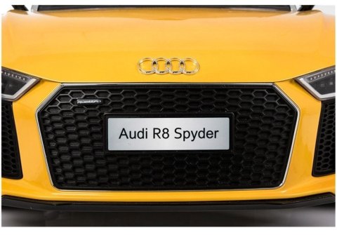 AUTO NA AKUMULATOR AUDI R8 SPYDER ŻÓŁTY