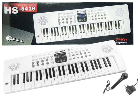 ELEKTRYCZNE PIANINKO Z MIKROFONEM USB