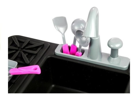 KUCHENKA I ZLEWOZMYWAK Z AKCESORIAMI KRAN Z WODĄ